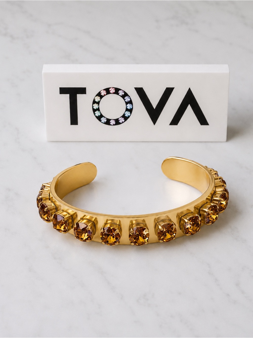 NEW TOVA NYON TOPAZ CRYSTAL CUFF